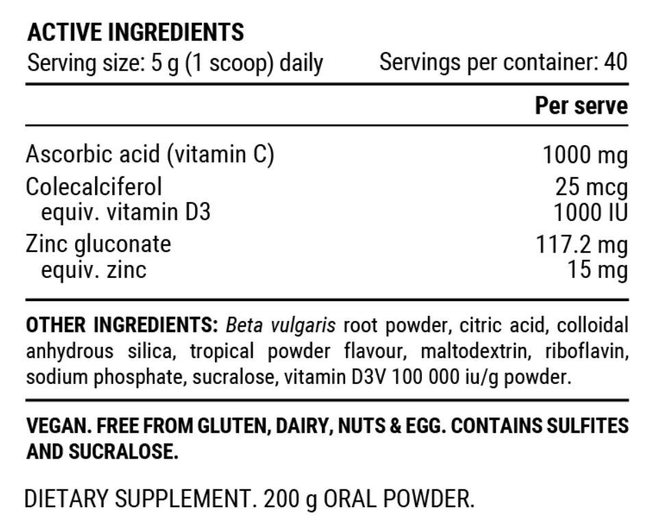 PILLAR ULTRA IMMUNE C - Tropical POWDER