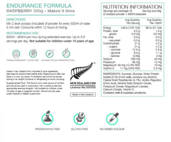 PURE SPORTS NUTRITION ENDURANCE ELECTROLYTES