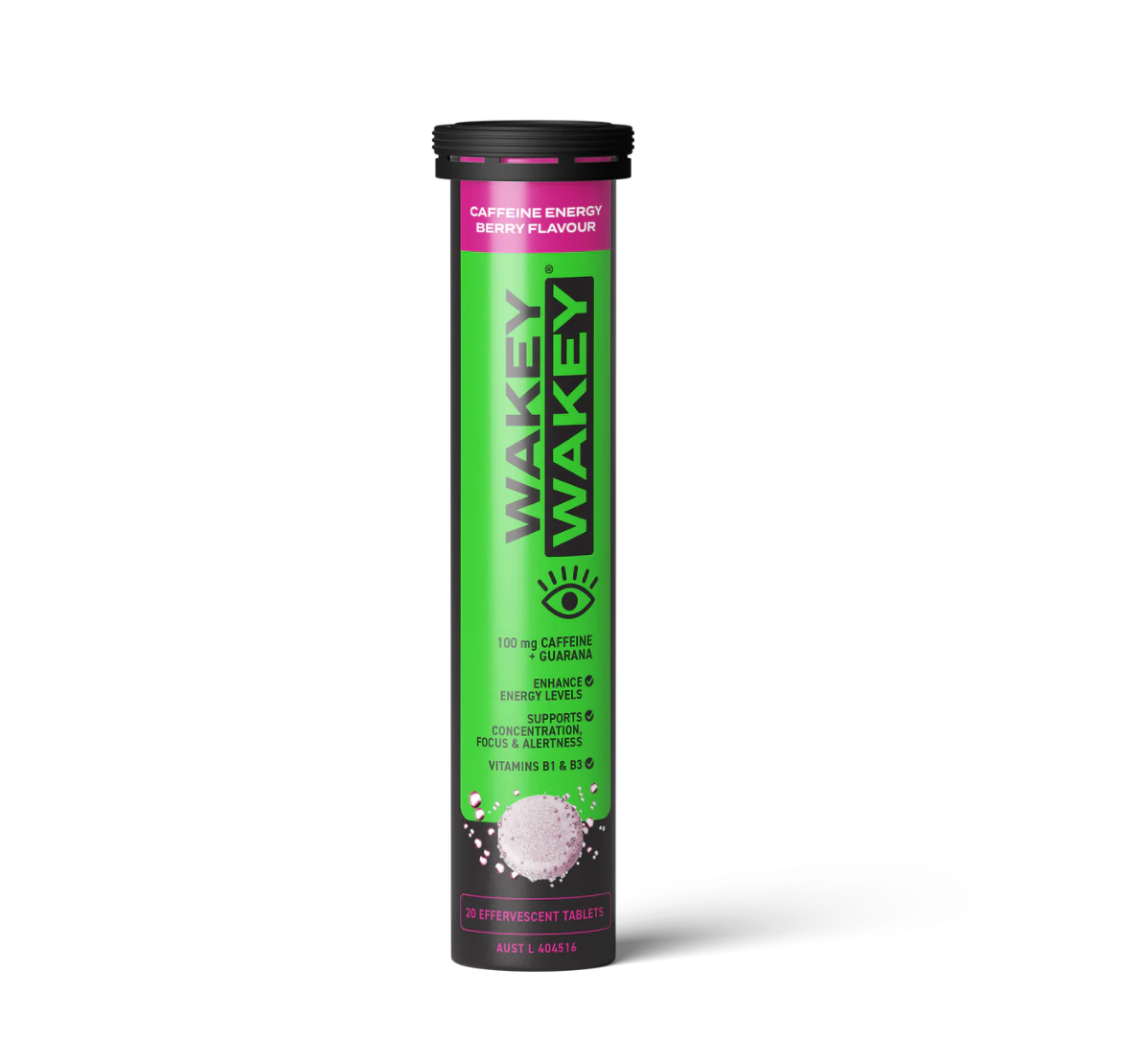 WAKEY WAKEY CAFFEINE ENERGY EFFERVESCENT - BERRY
