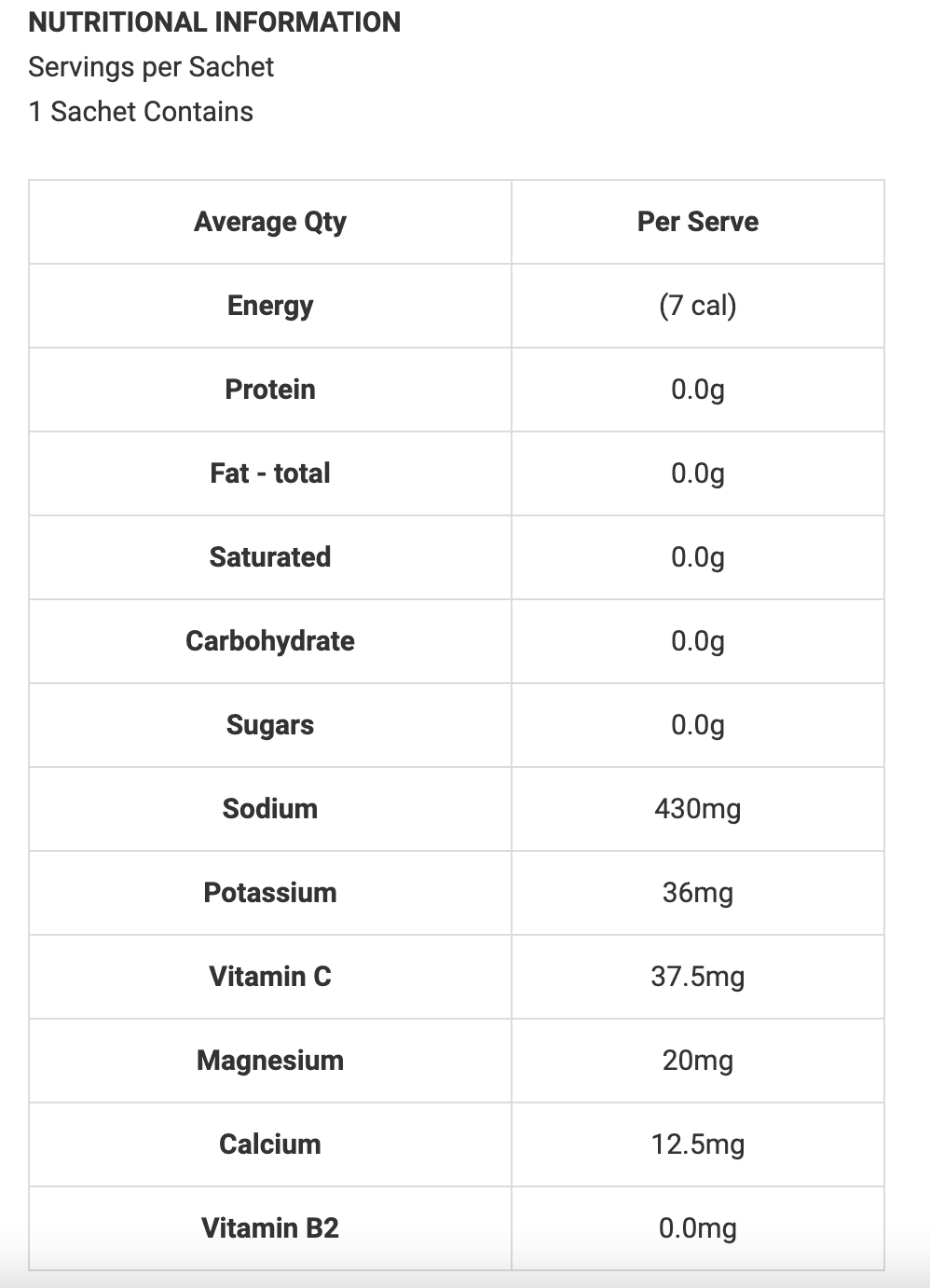 KODA ELECTROLYTE POWDER STICKS - SINGLE SERVING