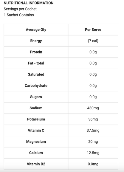 KODA ELECTROLYTE POWDER STICKS - SINGLE SERVING