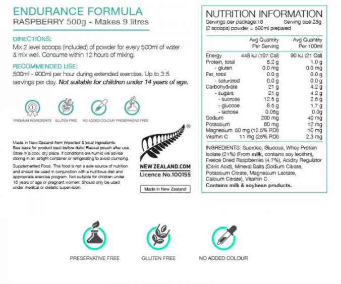 PURE SPORTS NUTRITION ENDURANCE ELECTROLYTES